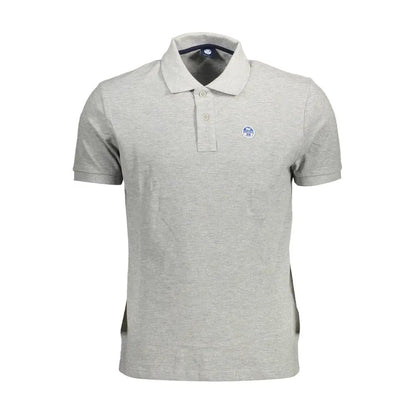 North Sails Gray Cotton Men Polo by North Sails