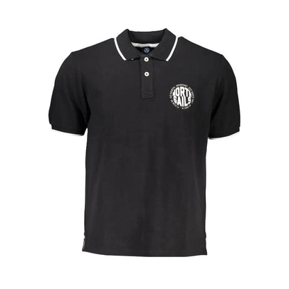 North Sails Black Cotton Men Polo Shirt by North Sails