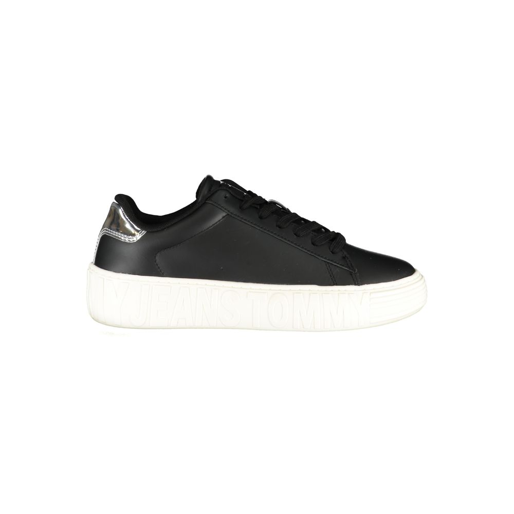 Baskets Tommy Hilfiger femme en cuir noir – TO-25023