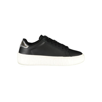 Baskets Tommy Hilfiger femme en cuir noir – TO-25023