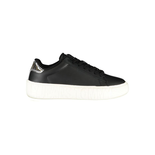 Baskets Tommy Hilfiger femme en cuir noir – TO-25023