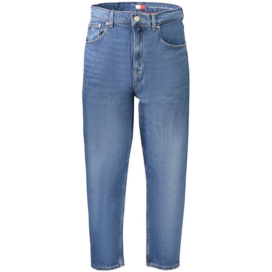 Mom jean Tommy Hilfiger femme taille ultra-haute en coton bleu – TO-33449
