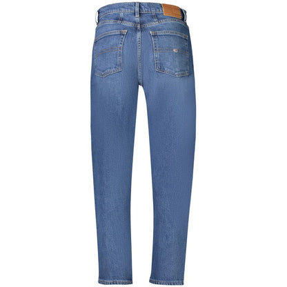 Mom jean Tommy Hilfiger femme taille ultra-haute en coton bleu – TO-33449
