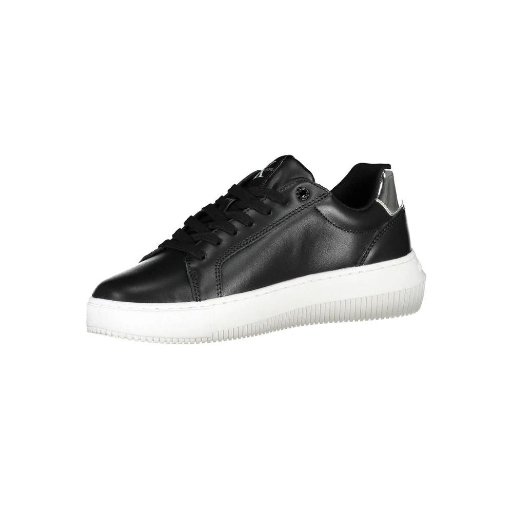 Calvin Klein Nero Leather Women Sneaker by Calvin Klein