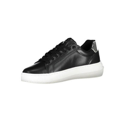 Calvin Klein Nero Leather Women Sneaker by Calvin Klein