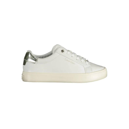 Calvin Klein Bianco Pelle Women Sneaker