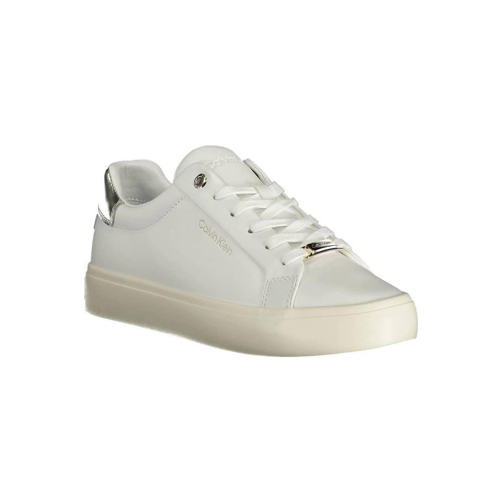 Calvin Klein Bianco Pelle Women Sneaker