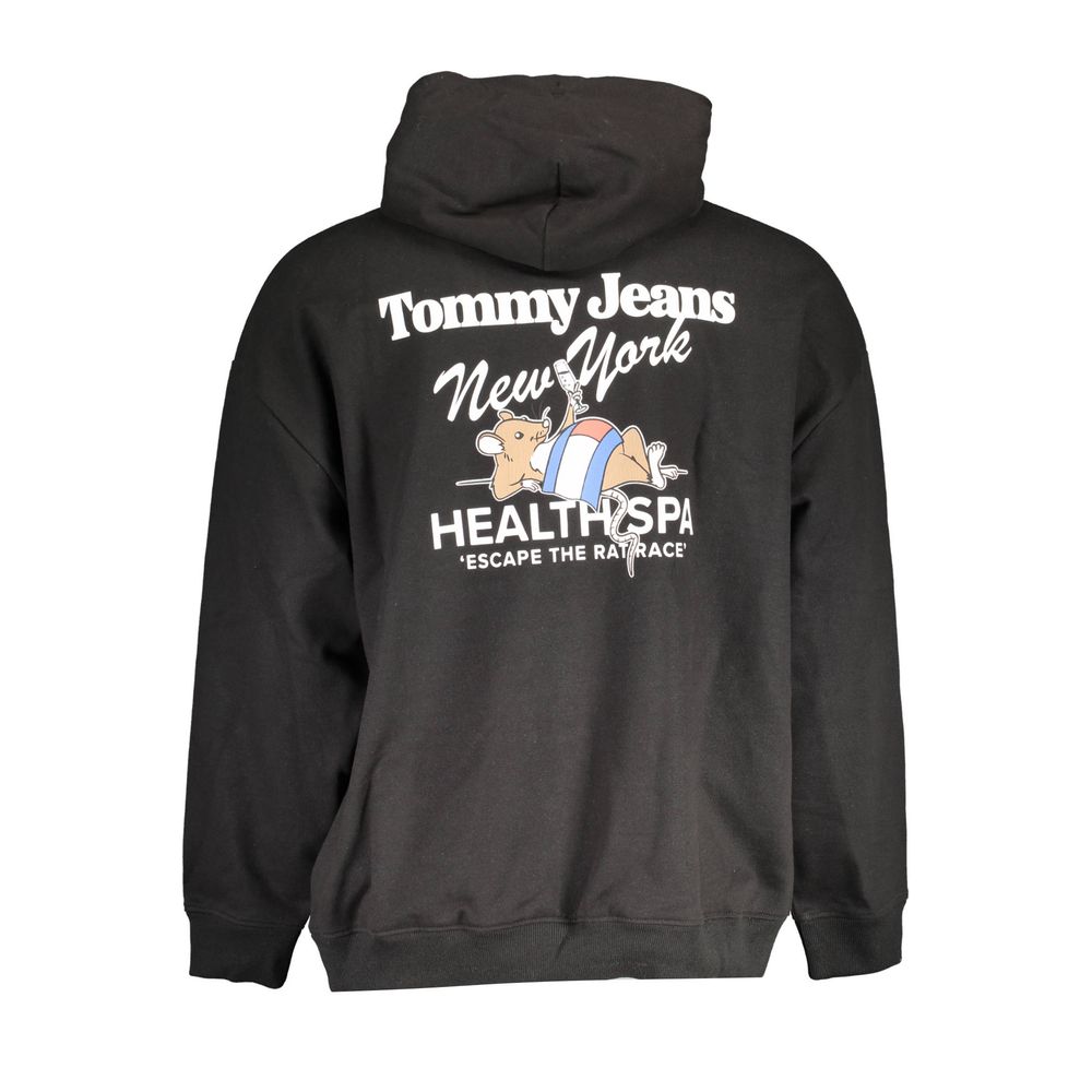 Sweat à capuche Tommy Hilfiger homme en coton noir – TO-17189