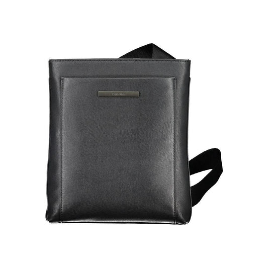 Calvin Klein Eco-Conscious Black Shoulder Bag with Logo by Calvin Klein
