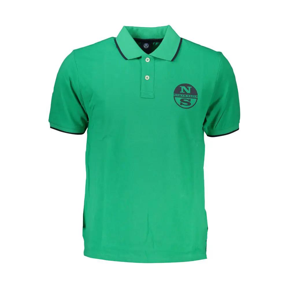 North Sails Verde Cotton Men Polo Shirt by North Sails