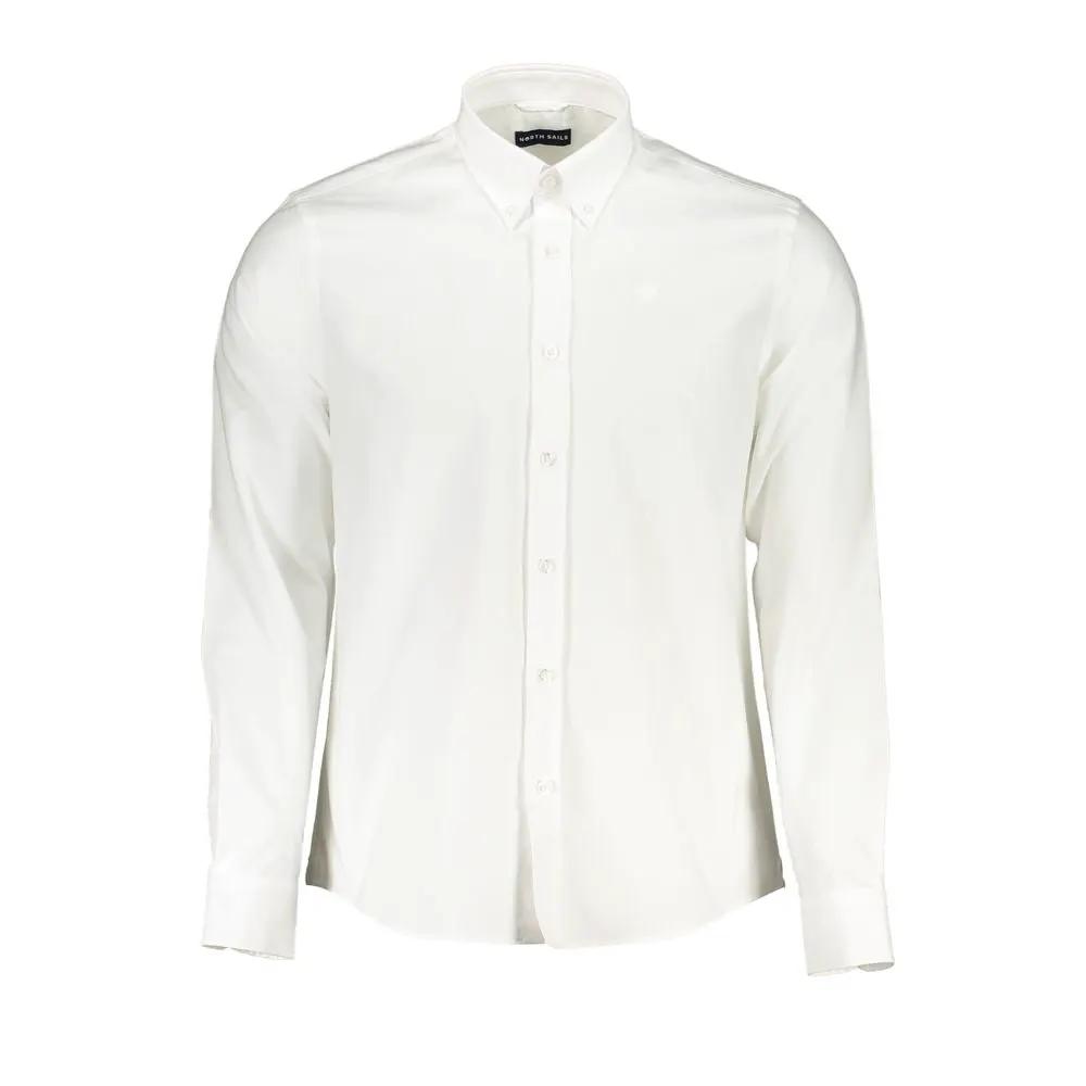 North Sails White Cotton Men's Shirt by North Sails