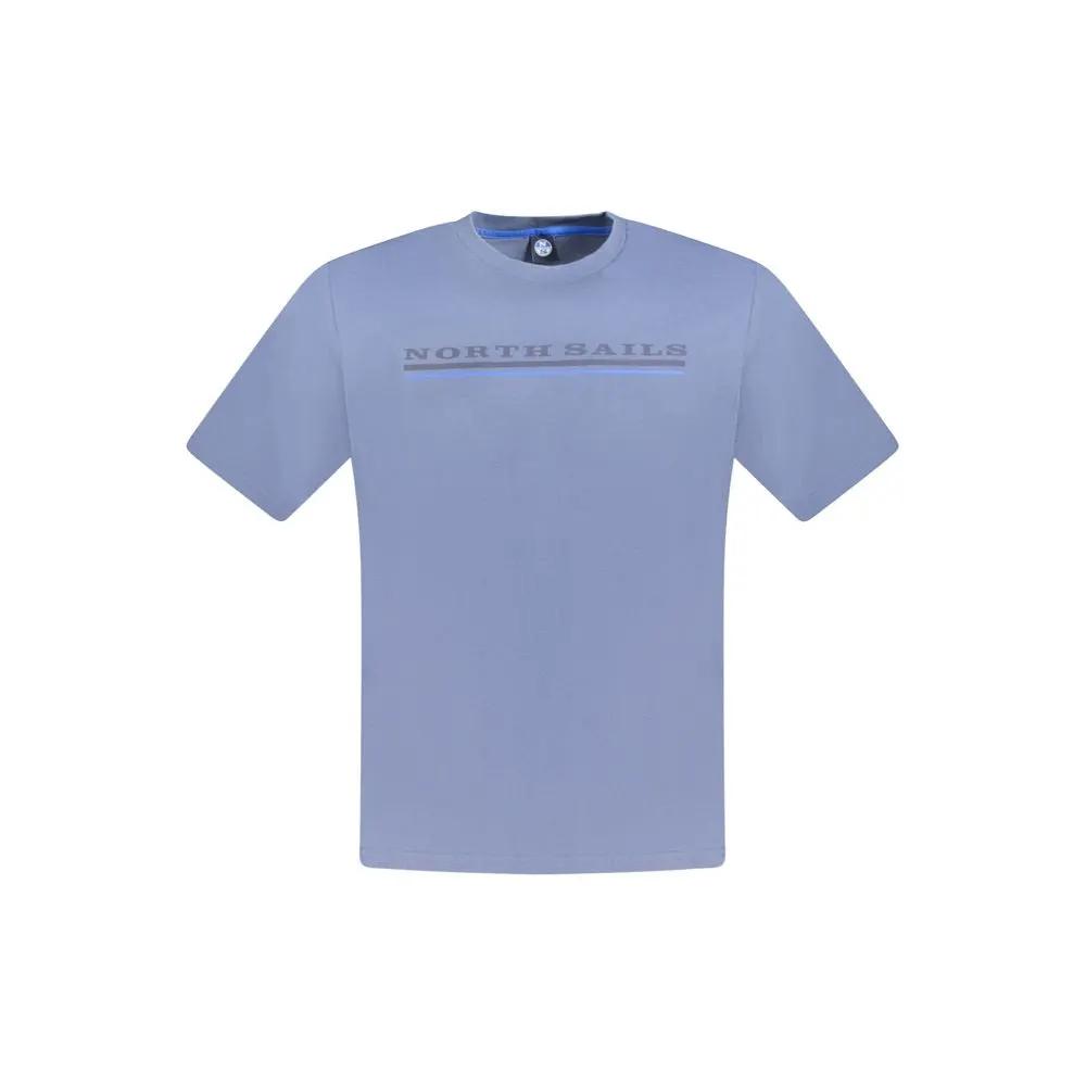 North Sails Blu Cotton Men T-Shirt by North Sails