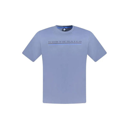 North Sails Blu Cotton Men T-Shirt by North Sails