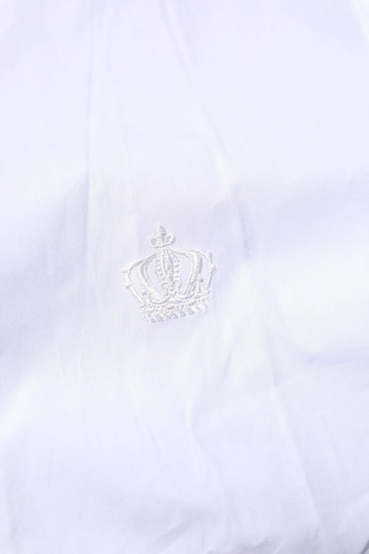 Dolce & Gabbana White Cotton GOLD Long Sleeves Formal Shirt by Dolce & Gabbana