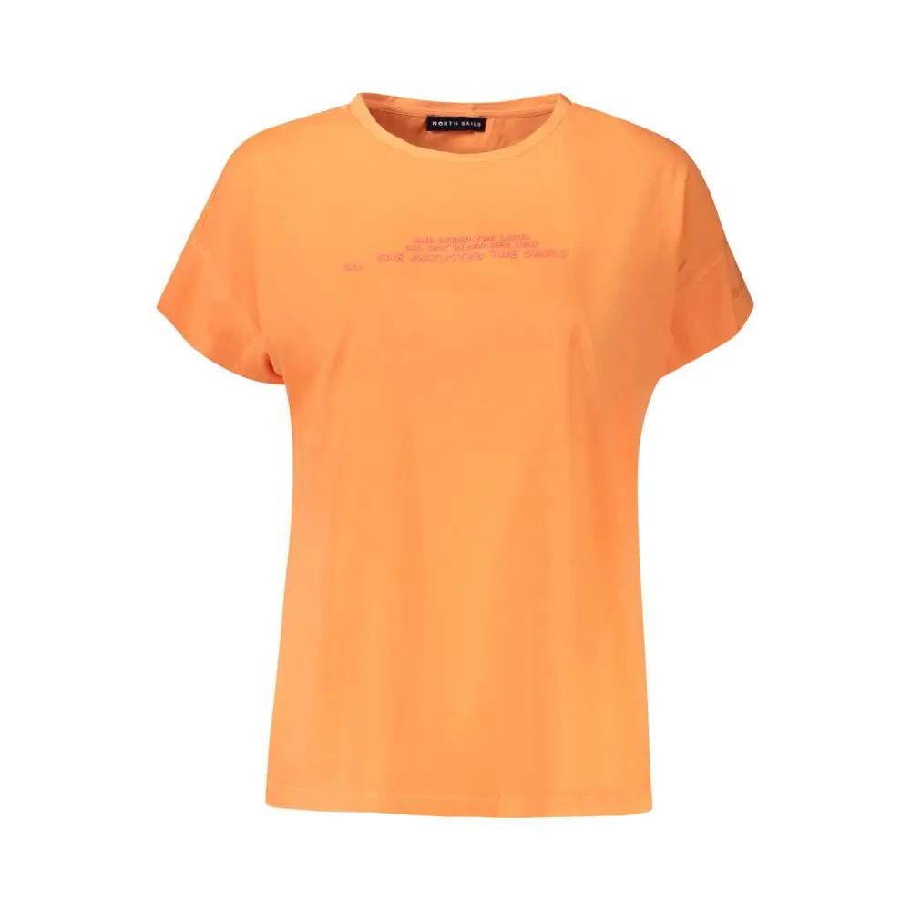North Sails Arancione Cotton Women T-Shirt by North Sails
