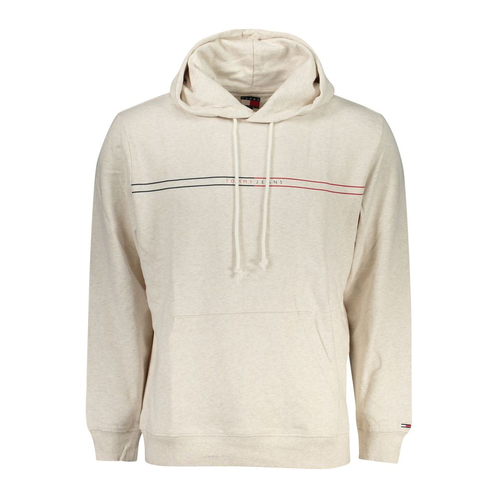 Sweat à capuche Tommy Hilfiger homme en coton beige – TO-38433