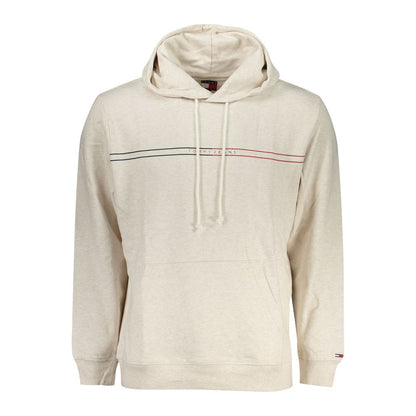 Sweat à capuche Tommy Hilfiger homme en coton beige – TO-38433