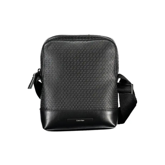 Calvin Klein Elegant Black Shoulder Bag with Contrasting Accents by Calvin Klein