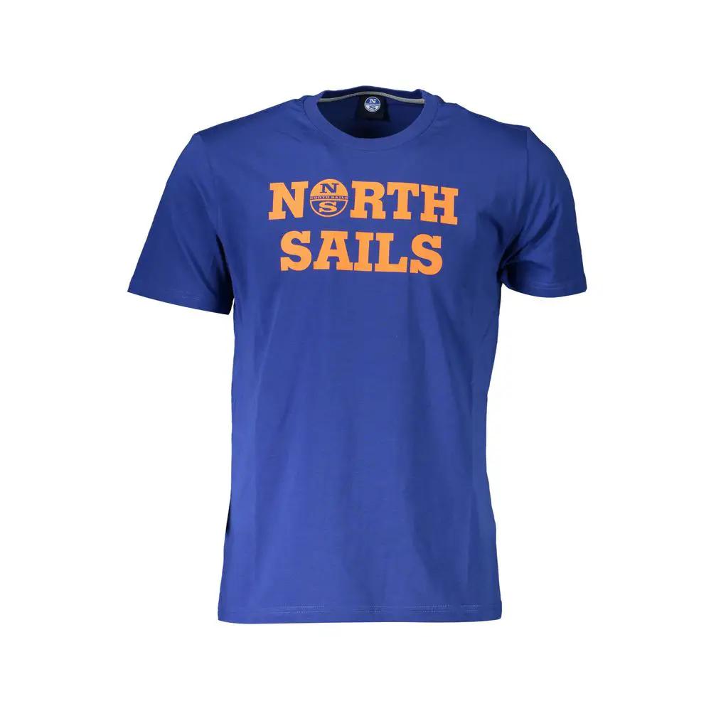 North Sails Blue Cotton Men T-Shirt by North Sails