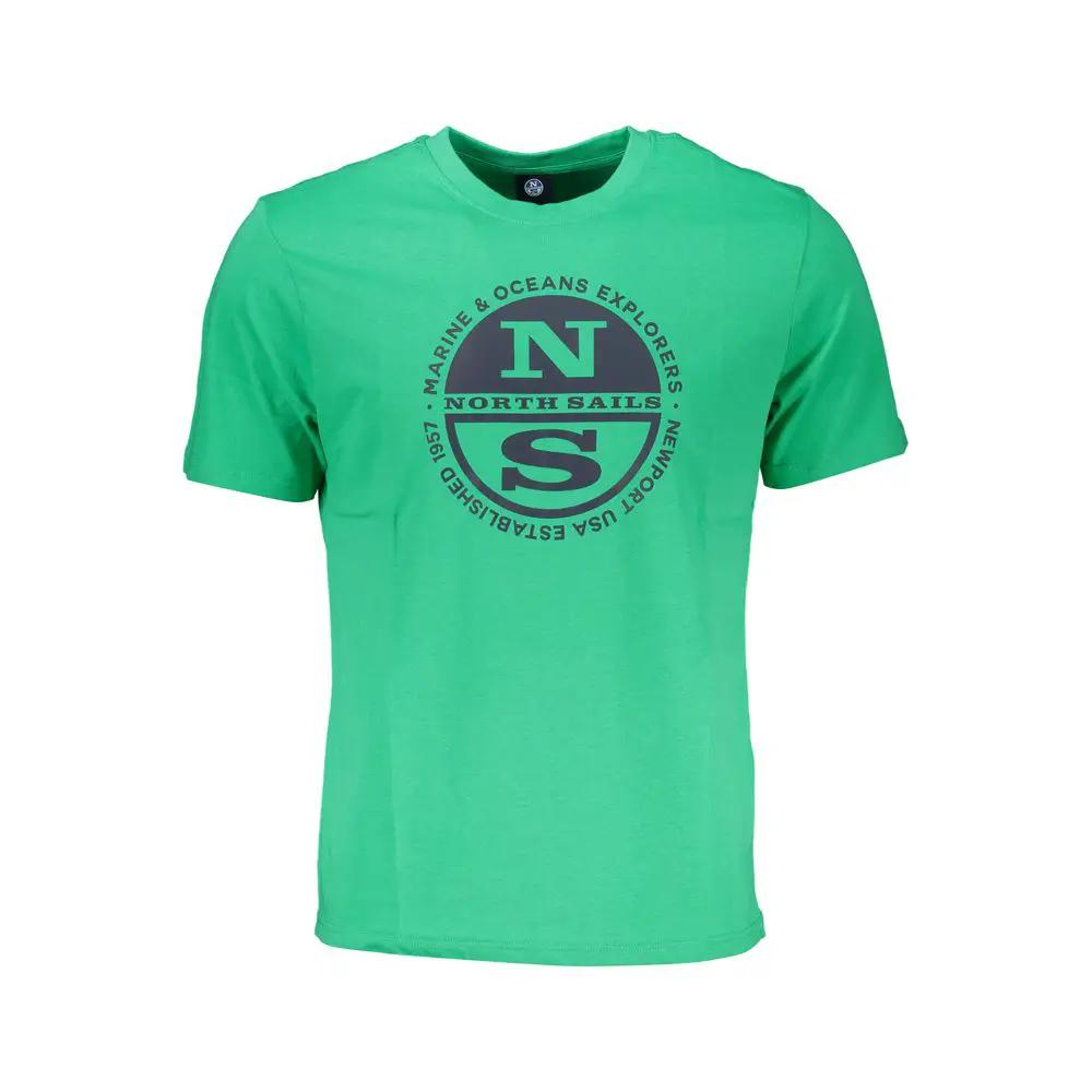 North Sails Verde Cotton Men T-Shirt by North Sails