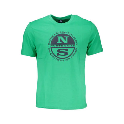 North Sails Verde Cotton Men T-Shirt by North Sails