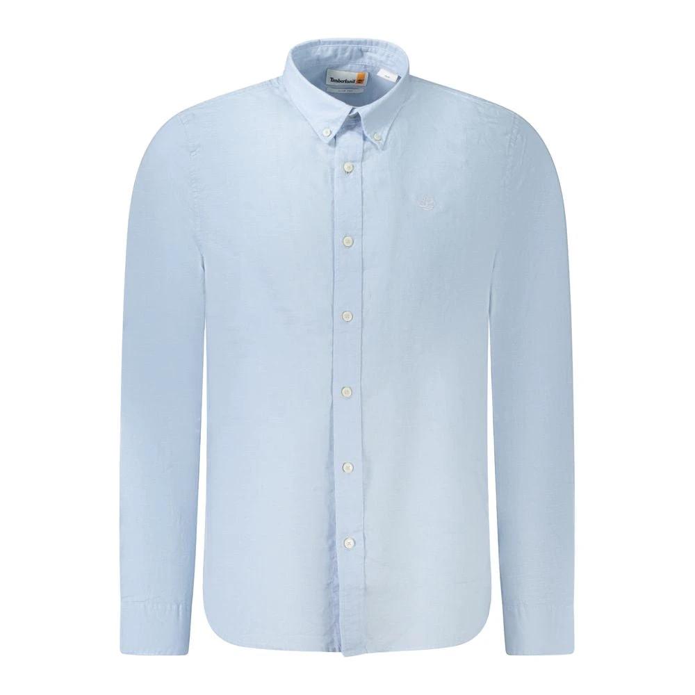 Timberland Azzurro Linen Men's Shirt by Timberland
