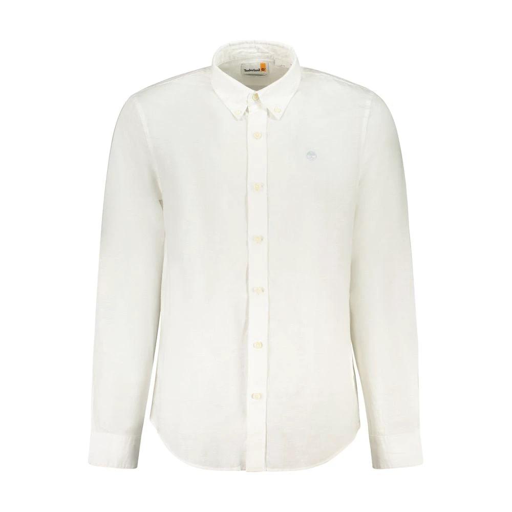 Timberland White Linen Men's Shirt by Timberland
