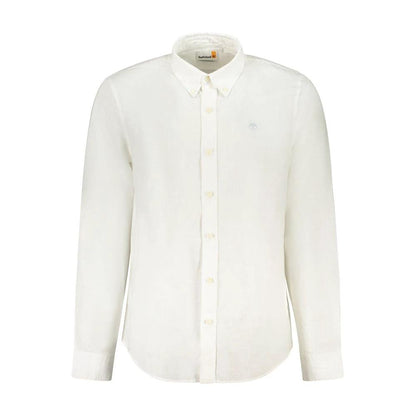 Timberland White Linen Men's Shirt by Timberland