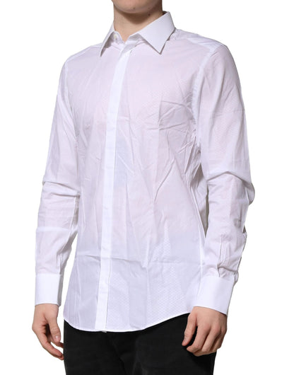 Dolce & Gabbana White MARTINI Long Sleeve Dress Formal Shirt by Dolce & Gabbana