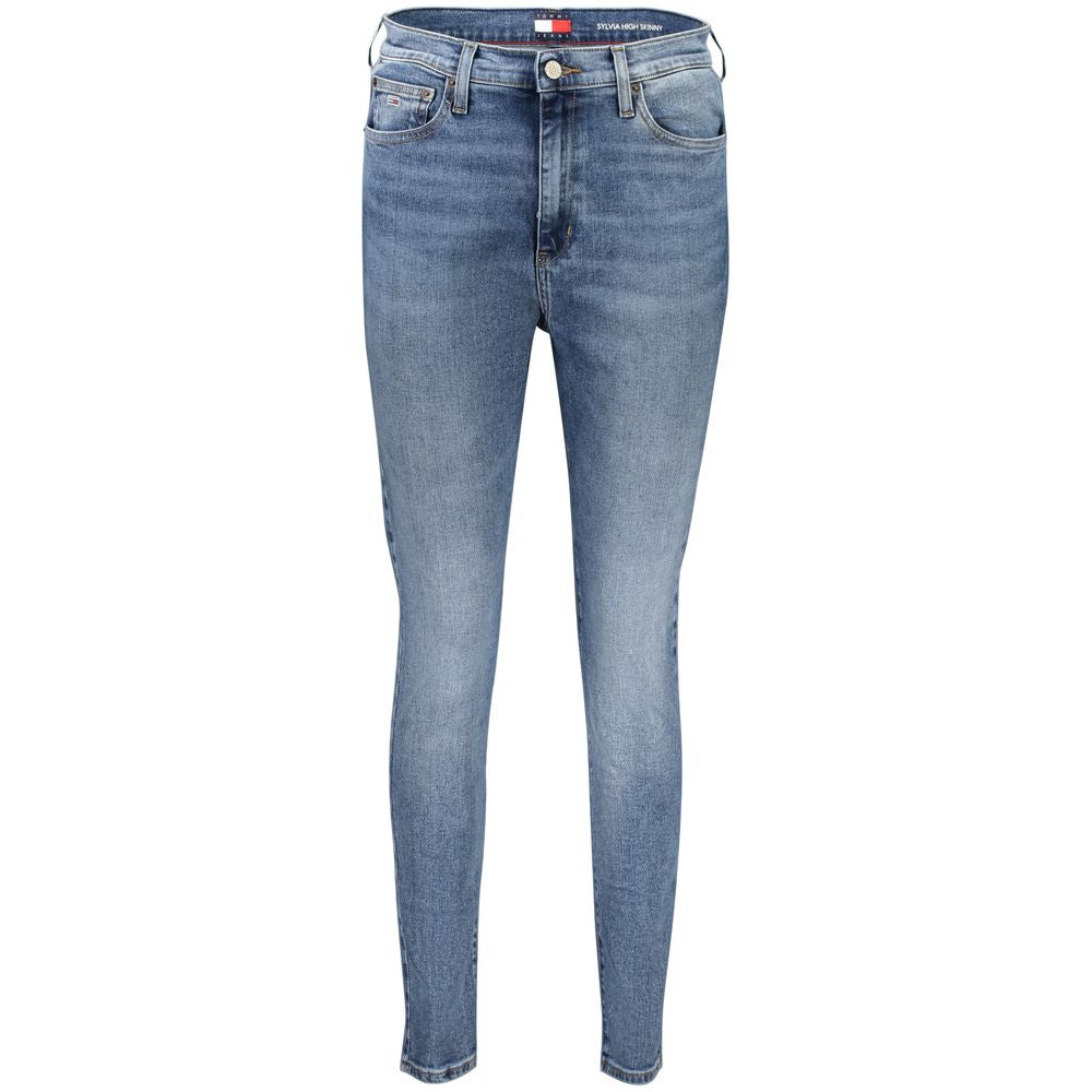 Jean Tommy Hilfiger femme Sylvia skinny taille haute en coton bleu – TO-38454