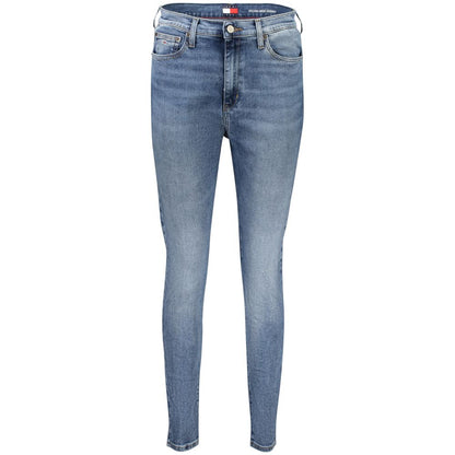 Jean Tommy Hilfiger femme Sylvia skinny taille haute en coton bleu – TO-38454
