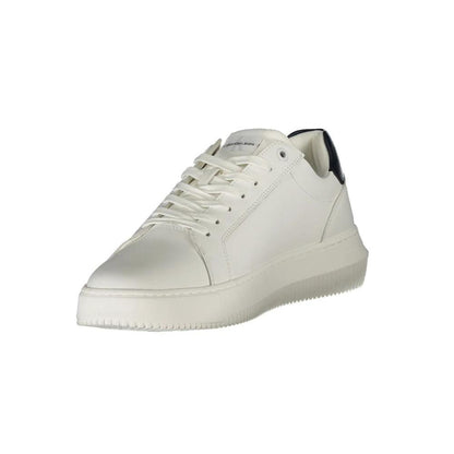 Calvin Klein Bianco Leather Men Sneaker by Calvin Klein