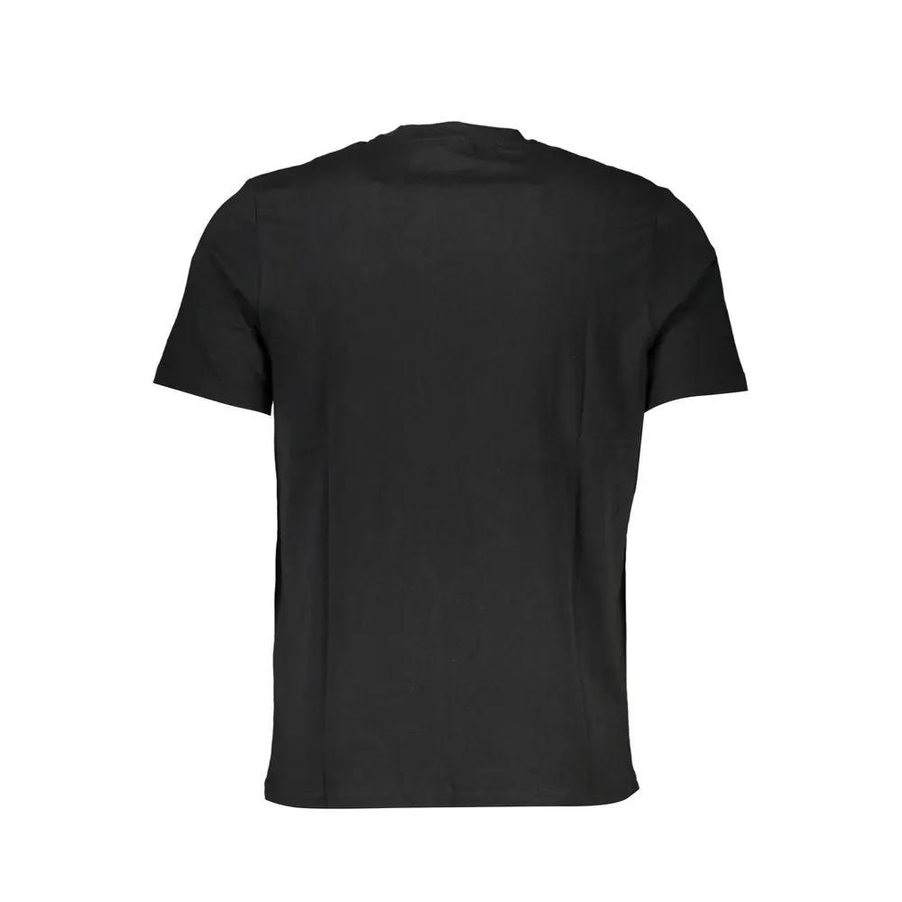 North Sails Black Cotton Men T-Shirt by North Sails
