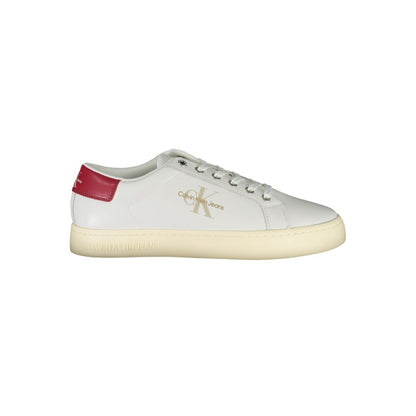 Calvin Klein White Polyester Men Sneaker