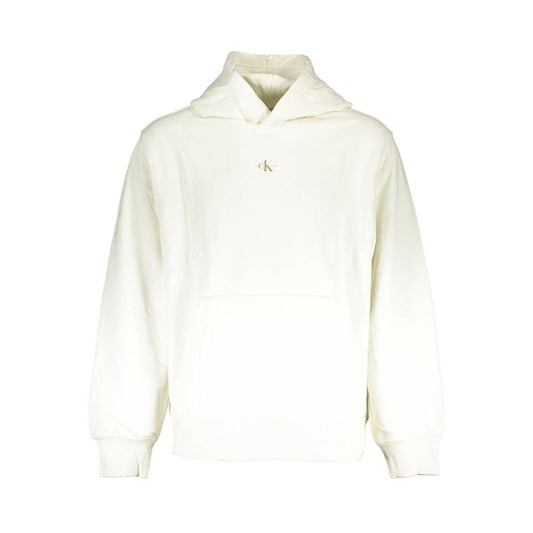 Sweat à capuche Calvin Klein homme en coton blanc – CA-17458