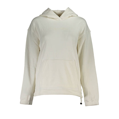 Sweat à capuche Calvin Klein femme en coton blanc – CA-19023