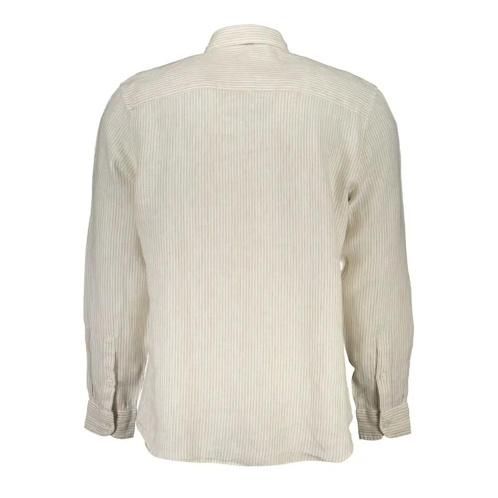 North Sails Beige Linen Men's Shirt by North Sails