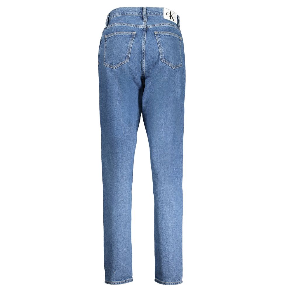 Mom jean Calvin Klein femme en coton bleu – CA-30128