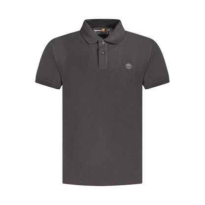 Timberland Black Cotton Men's Polo Shirt