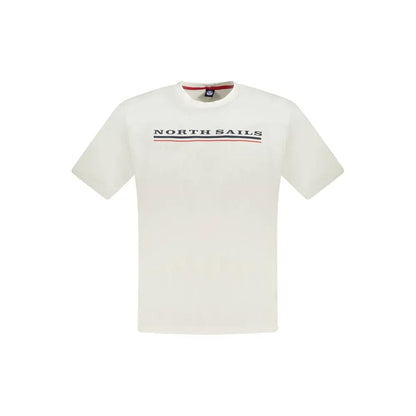 North Sails White Cotton Mens T-Shirt by North Sails