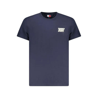 Tommy Hilfiger Blue Cotton Men T-Shirt by Tommy Hilfiger