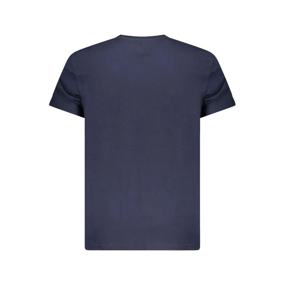 Tommy Hilfiger Blue Cotton Men T-Shirt by Tommy Hilfiger