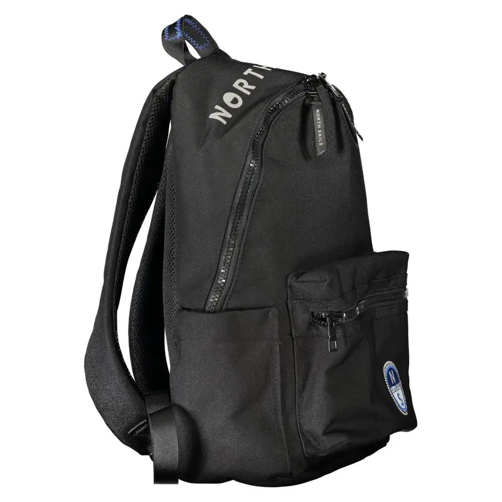 North Sails Black Polyester Men Backpack by North Sails