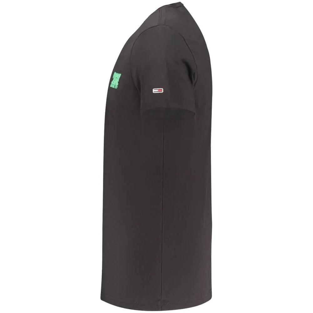 Tommy Hilfiger Black Cotton Men's T-Shirt by Tommy Hilfiger