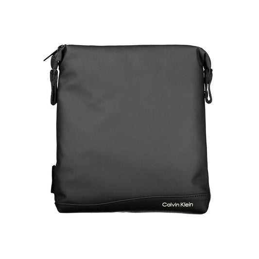 Calvin Klein Elegant Black Shoulder Bag with Contrast Details by Calvin Klein