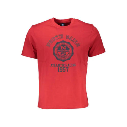 North Sails Red Cotton Men T-Shirt by North Sails