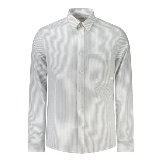 Calvin Klein Bianco Cotton Men's Shirt by Calvin Klein