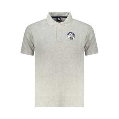 North Sails Grigio Cotton Men Polo by North Sails