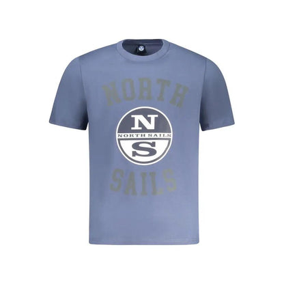 North Sails Blue Cotton Men T-Shirt by North Sails