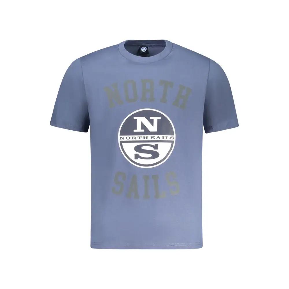 North Sails Blue Cotton Men T-Shirt by North Sails